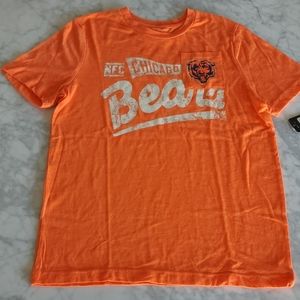NFC Chicago Bears Pocket T-shirt Ladies Woman Orange Size Large NWT Short Sleeve